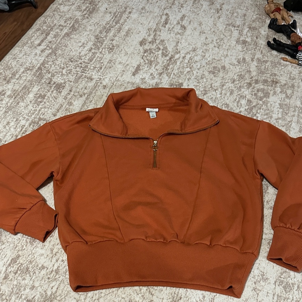 a new day Warm Orange Pullover